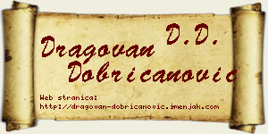 Dragovan Dobricanović vizit kartica